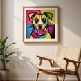 thumbnail image 6 of Pop art dog's face - Digital Art Pop Art Dog Modern Art Illustration Animal Geometric Unframed Wall Art Print 24 x 24 inches, 6 of 9