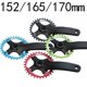 thumbnail image 4 of GANOPPER 152mm Bicycle Crank Arm MTB Bike Square Hole Crankset 32T Narrow Wide Single Speed Chainring Chainset, 4 of 5