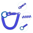 thumbnail image 4 of Uxcell Retractable Coil Springs Keychain with Plastic Lobster Clasp Keyring for Keys Wallet, Dark Blue 3 Pack, 4 of 6