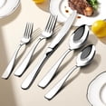 thumbnail image 2 of Silverware Set for 8, 40 Piece 18/10 Stainless Steel Flatware Utensils Cutlery Set, Mirror Polished knives Forks and Spoons Silverware Sets for Dinner,Wedding,Festival Gift,Dishwasher Safe,Rust Proof, 2 of 8