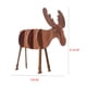 thumbnail image 2 of Billuyoard Ciervo Forma Ornamento Fawn Animal Decoración Accesorios Kits de decoración para fiestas café profundo 10*9.5 cm Billuyoard HA0624-04B, 2 of 6