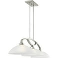 thumbnail image 5 of 13 inch 3 Light Brushed Nickel Billiard/Island with Satin Glass Shade, 5 of 6