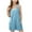 Blue, variant on Summer Rompers for Girls 4-15Y Jumpsuit Shorts Casual Loose Children Kids Summer Sleeveless Athletic Gym Yoga Workout Overalls Onesis with Pockets