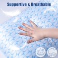 thumbnail image 3 of Almohada Qutool Firm de espuma viscoelástica triturada Cooling Queen x2, 3 of 9