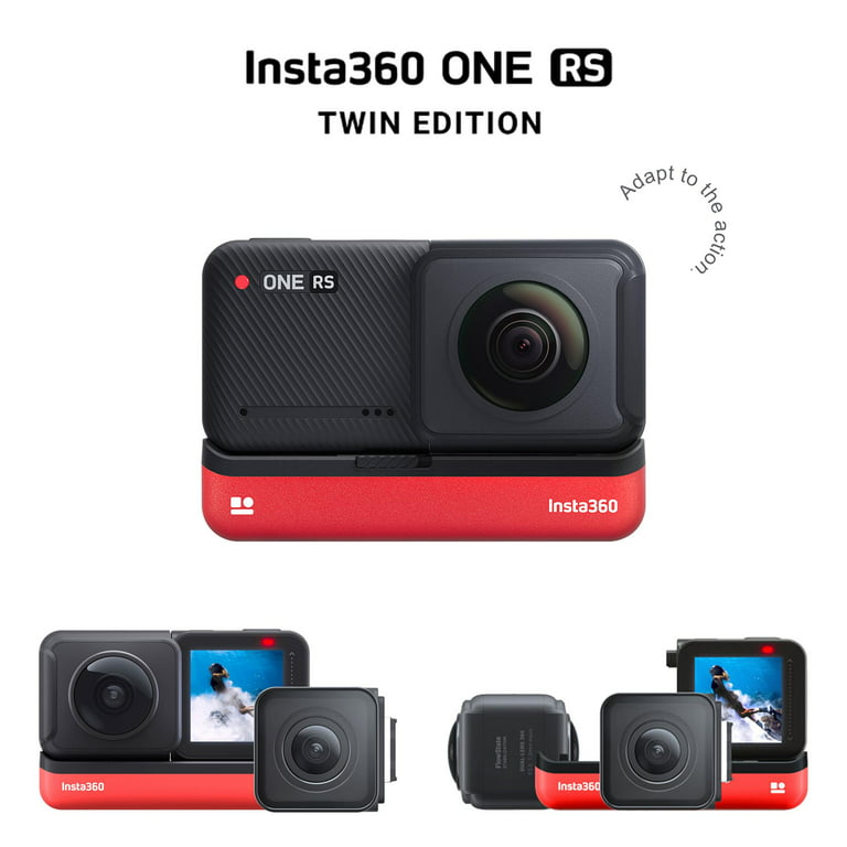 Insta360 ONE R Twin Edition + 64GB SD Card + Top Accessory Bundle!