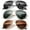 Black/Black Green/Brown, variant on Polarized Pilot Sunglasses Men and Women Metal Sunglasses UV Blocking, 3-Piece Set