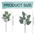 thumbnail image 3 of Artificial Eucalyptus Stems - 11" Real Touch Fake Branches Greenery for Wedding Centerpieces, Floral Arrangements, Vase and Home Table Decor, By Preplabs, 3 of 9