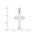 thumbnail image 2 of 14K White Gold Passion Cross Pendant Necklace with Chain, 2 of 3