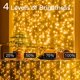 thumbnail image 5 of Guirnalda de luces para exteriores de 200 LED de 75 pies, luces de hadas con enchufe blanco cálido con control remoto, 8 modos IP44, temporizador impermeable, luces regulables para dormitorio interio JAMW Sencillez, 5 of 5