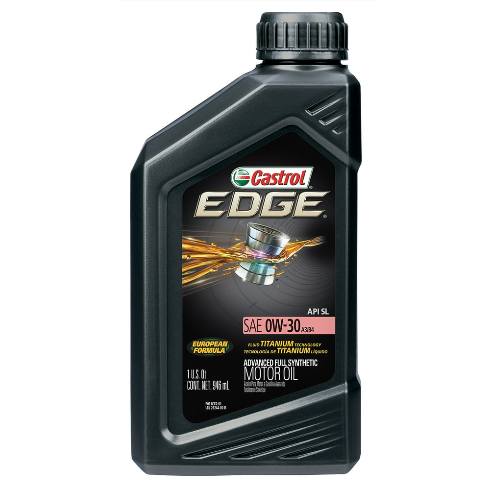 Castrol EDGE 0W30 A3/B4 Advanced Full Synthetic Motor Oil, 1 Quart