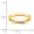 thumbnail image 5 of Sterling Silver Stackable Expressions Gold Plated 3.25mm Flat Ring Size 8, 5 of 5