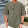 thumbnail image 6 of jowamay Oversized Washed T Shirt Men Washed Crew Neck Distressed Summer Tees Oversized Casual Tops for Travel, 6 of 7