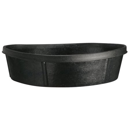 Rubber Feed Tub - Fortex/Fortiflex CR350 Feed Tub, 3 gal Capacity, 17 in Dia X 5 in H, 100% Reinforced Rubber