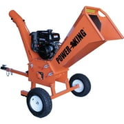Power King PK0915 14 HP Powered by KOHLER CH440 Engine 5 in. Chipper Shredder with Extra Steel Blades/All-Weather Protective Cover/Wheel Base Extension Kit/Tow Bar