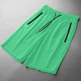thumbnail image 5 of Havenre Mens Running Shorts Summer Quick Dry Lightweight Drawstring Elastic Waist Athletic Breathable Stretch Ice Silk Shorts with Zipper Pockets for Workout Gym Training Outdoor Mint Green XXL, 5 of 7