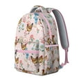thumbnail image 3 of Chickens and Eggs Student School Backpack Cute Farm Cartoon Design Rustic Pattern for Student Chicken Lovers Farmhouse Style, 3 of 6
