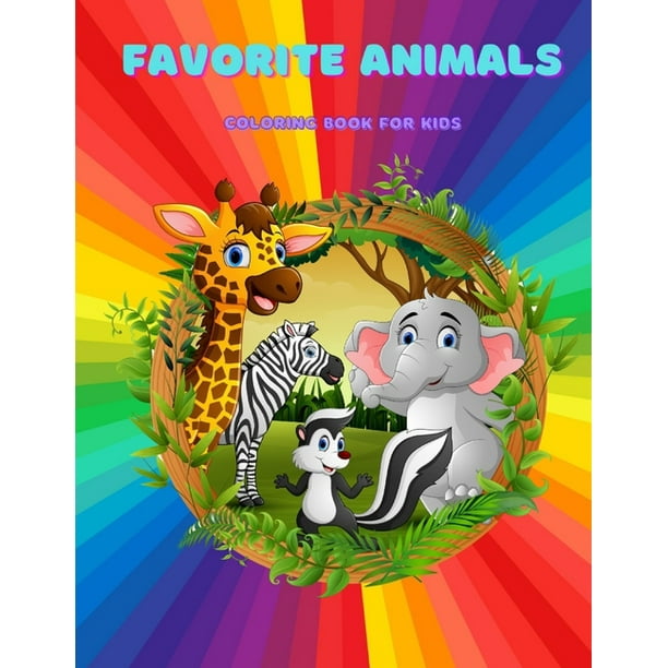 Favorite Animals - Coloring Book for Kids (Paperback) 