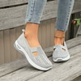 thumbnail image 2 of Ludearly Women's Orthopedic Athletic Walking Shoes Slip On Casual Moderatearch Support Mesh-Comfortable Workout Sneakers, 2 of 9