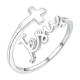 thumbnail image 1 of Retro Tailandés Plata Ajustable Anillo Abierto, 1 of 4