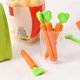 thumbnail image 3 of Clips de sellado de bolsas de comida con temática de zanahoria | Clips magnéticos para bolsas de aperitivos | Cubierta abatible a prueba de polvo | Material de polipropileno | Seguro e inodoro |, 3 of 7