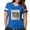 Royal Blue, variant on CafePress - 3 Gmacasino T Shirt - Womens Football Shirt