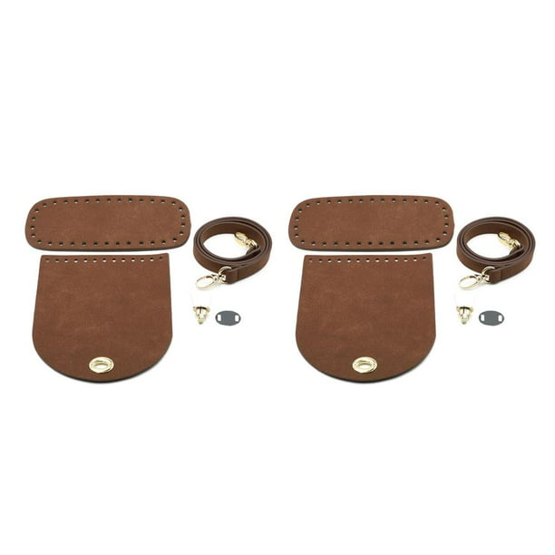 Kit de correas de hombro Jumpingount Bolsa de cuero Negro Marrón Café 2 piezas