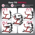 thumbnail image 3 of FED Fitness 4 IN 1 Leg Extension Curl Machine - Adjustable Leg Curl Machine with 700lbs Capacity (Red), 3 of 8