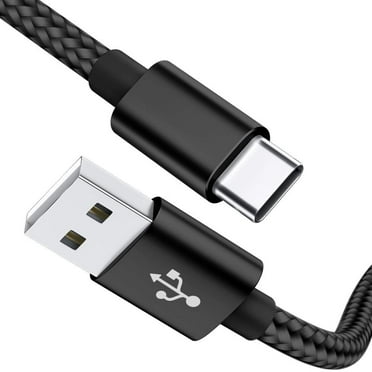(3 Pack 3.3ft 6.6ft 10ft)USB Type C Cable,Nylon Braided USB C Cable 3A Fast Charger Charging Cord Compatible Samsung Galaxy S20 20  20 Ultra S9 S8 / Note 9 8 Plus,LG V30 G6 G5 V20 (Black)