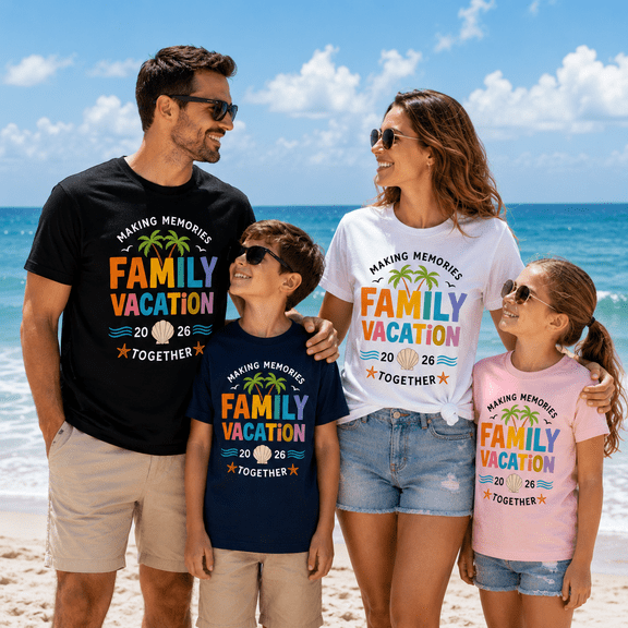 Family Vacation 2026 Matching Shirts, Making Memories Together Beach Trip Tees, Summer Vacation Family Outfit, Cruise Travel Group Shirts