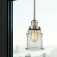 thumbnail image 2 of 201S-SN-G182-Innovations Lighting-Canton - 1 Light Stem Hung Mini Pendant In Industrial Style-10 Inches Tall and 6.5 Inches Wide-Brushed Satin Nickel, 2 of 7
