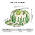 thumbnail image 4 of Hirioo Cactus And Succulent for Baseball Cap Men Cap Flat Brim for Men Women Teens Adjustable Baseball Cap, 4 of 7