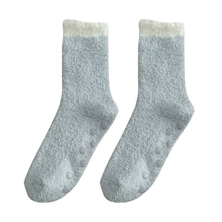 

Women s Over Knee High Socks Womens Winter Socks Home Tube Socks Coral Thickened Warm Floor Socks Socks for Women Cotton Stockings Leg Warmers