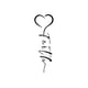 thumbnail image 2 of Creative Heart & Letter Graphic Print T-shirt, Casual Round Neck Short Sleeve Top, Women's Clothing, 2 of 6