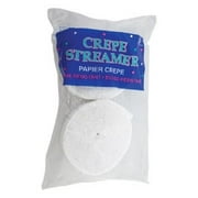 White Crepe Paper Streamers 2 Rolls 140 Foot Total
