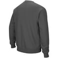 thumbnail image 3 of Men's Colosseum Charcoal Wyoming Cowboys Arch & Logo Tackle Twill Pullover Sweatshirt, 3 of 3