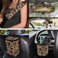 thumbnail image 4 of Yuyamidu Brown Duck Camo Car Seat Covers Full Set with Auto Steering Wheel Cover Seat Belt Pads Coasters Trash Bin Hanging Storage Bag Cup Holders Rearview Mirror Cover Key Ring 15 PCS, 4 of 7
