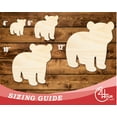 thumbnail image 3 of Unfinished Wood Cute Polar Bear Shape 30" / 1/4", 3 of 3