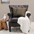 thumbnail image 7 of Home Soft Things Marquesa Dots Embroidery Silk Filled Throw Pillow Cover 2 Piece Set - Coffee - 18" x 18", 7 of 7