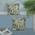 thumbnail image 3 of Sage Green Blue Pillow Covers 16x16 Inch 2 Pcs Spring Chinoiserie Floral Decor Throw Pillows Boho Vintage Flower Seasonal Outdoor Decoration Pillowcase Linen Cushion Cover for Couch Sofa Bed, 3 of 6