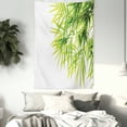 thumbnail image 3 of Bamboo House Decor Wall Hanging Tapestry, Bamboo Leaf Illustration Icon for Wellbeing Health Fresh Purity Tranquil Art Print, Bedroom Living Room Dorm Accessories, 40 X 60 Inches, by Ambesonne, 3 of 5