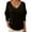 Noir, variante sur Hauts en Velours pour Femmes 2026 Mode Automne Hiver Manches Longues Col en V Rétro Décontracté T-Shirts pour Sortir