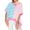 Sky Blue, variant on Women Oversized Summer Short Sleeve Striped Color Block Loose Fit Tops T Shirts