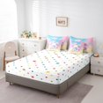 thumbnail image 4 of YST Unicorn Bedding Set 7-Piece Pink Rainbow Unicorn Comforter Set, King Size, 4 of 5