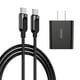 thumbnail image 1 of Cargador Joyroom Adaptador de EE. UU. y cable tipo c a tipo c, 1 of 8