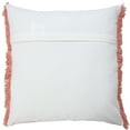 thumbnail image 4 of Ox Bay Nellie 20" x 20" Pink Fringed Cotton Adult Decorative Throw Pillow, 4 of 11