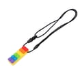thumbnail image 2 of Teether Necklace Teether Pendant Silicone Teether Chewing Pendant Necklace Silicone Teether Building Block Shape High Temperature Resistant Chewing Pendant NecklaceYellow, 2 of 8