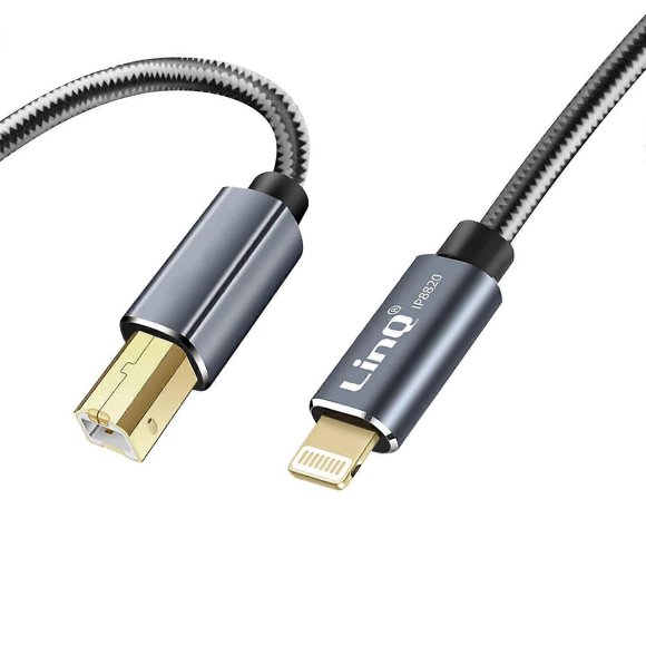 Printer Cable iPad and iPhone USB-B Braided Nylon 1.5m