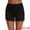 Black, variant on Lace Trim Mid-Waist Loose Slip Shorts for Women M White
