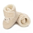 thumbnail image 5 of First Walkers Shoes Fall Winter Non Skid Bottom Infant Crib Shoes Cute Bear Print, 5 of 6