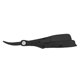 thumbnail image 5 of BR Maquinilla de afeitar profesional plegable de borde recto, maquinilla de afeitar para barbero, soporte de cuchilla chapado, chapado en negro, 5 of 10